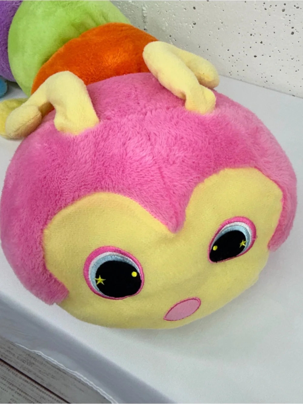 Goffa International 54” Caterpillar Plush Pastel Rainbow Colors
